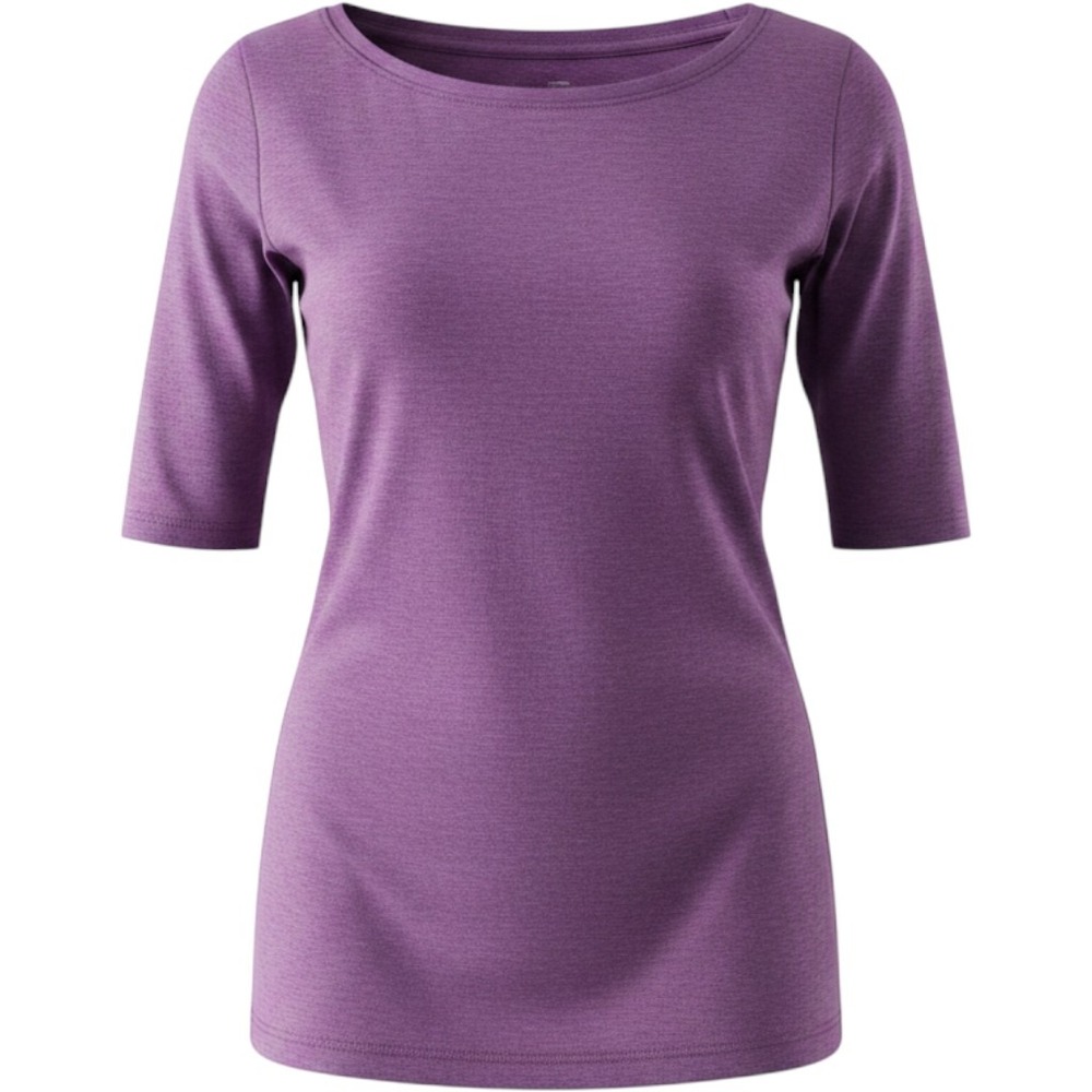 Sigrid Olsen T-Shirt Size M purple Pima Cotton Blend Short Sleeve Soft Stretch